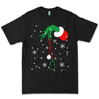Newchristmas Grinch Hand Holding A Stethoscope Premium Tee | Teevron