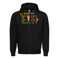 Black What The Elf Christmas Zipper Hoodie - RanaPortraitStore