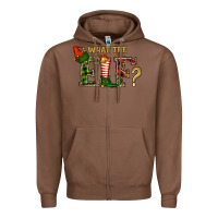 Chestnut What The Elf Christmas Zipper Hoodie - RanaPortraitStore