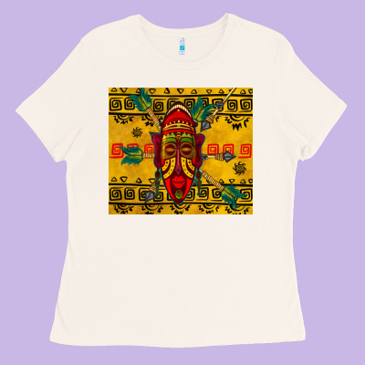 African Mask Tumbler Ladies Tee Designed By Bundleandbundleshop