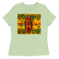Matcha african mask tumbler Ladies Tee - BundleAndBundleShop