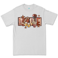 Dove Grey football love Premium Tee - FaDigitalArtStudio