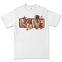 White football love Premium Tee - FaDigitalArtStudio
