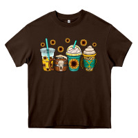 Chocolate Brown yellowstone coffee cups Heavy Core Tee - OliviaCreatesArt