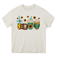 Cream yellowstone coffee cups Heavy Core Tee - OliviaCreatesArt