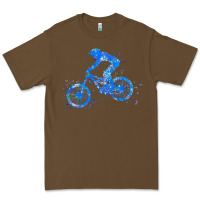 Cacao downhill mountain bike t  shirt downhill mountain bike jump blue water Premium Tee - linhVisuals