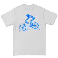 Dove Grey downhill mountain bike t  shirt downhill mountain bike jump blue water Premium Tee - linhVisuals