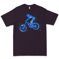 Plum downhill mountain bike t  shirt downhill mountain bike jump blue water Premium Tee - linhVisuals