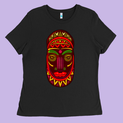African Masks 3 Ladies Tee Designed By Bundleandbundleshop