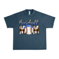 Midnight Navy Baseball Mom Urban Heavy Tee - CowhideDigitalArt