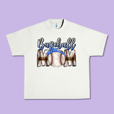 Baseball Mom Urban Heavy Tee Designed By Cowhidedigitalart