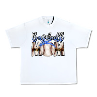 White Baseball Mom Urban Heavy Tee - CowhideDigitalArt