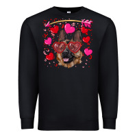 Black valentine's german shepherd Premium Sweatshirt - RanaPortraitStore