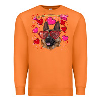 Carrot valentine's german shepherd Premium Sweatshirt - RanaPortraitStore