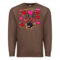 Chestnut valentine's german shepherd Premium Sweatshirt - RanaPortraitStore