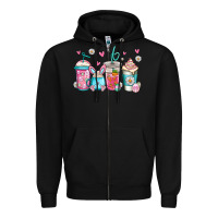 Black easter coffee Zipper Hoodie - Jasminsmagicworld