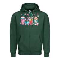 Sports Green easter coffee Zipper Hoodie - Jasminsmagicworld