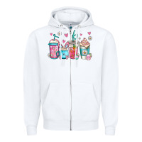 White easter coffee Zipper Hoodie - Jasminsmagicworld