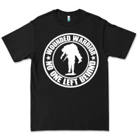Black Wounded Warrior No One Left Behind War Veteran Premium Tee - linhVisuals