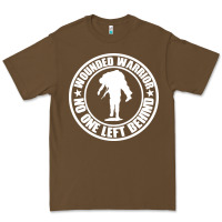Cacao Wounded Warrior No One Left Behind War Veteran Premium Tee - linhVisuals