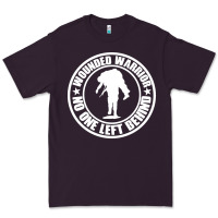 Plum Wounded Warrior No One Left Behind War Veteran Premium Tee - linhVisuals