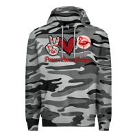 Slate Camo Peace Love Flamingo Premium Hoodie - Jasminsmagicworld