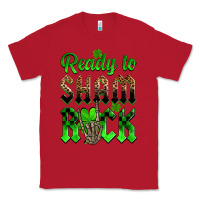 Red St. Patricks' Day ready to sham rock Classic Tee - OliviaCreatesArt