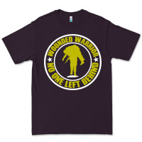 Plum Wounded Warrior No One Left Behind War Veteran Premium Tee - linhVisuals