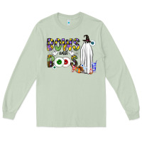 Matcha Bows and Boos Y'all Long Sleeve Tee - CowhideDigitalArt