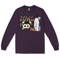 Plum Bows and Boos Y'all Long Sleeve Tee - CowhideDigitalArt