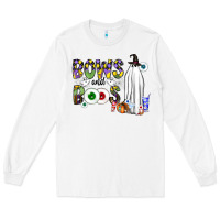 White Bows and Boos Y'all Long Sleeve Tee - CowhideDigitalArt