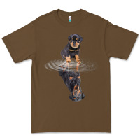 Cacao rottweiler reflection t shirt funny father's day dog gifts Premium Tee - linhVisuals