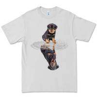 Rottweiler Reflection T Shirt Funny Father's Day Dog Gifts Premium Tee | Teevron