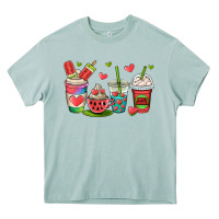 Watermelon Summer Coffee Cups Heavy Core Tee | Teevron
