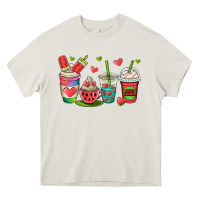 Cream watermelon summer coffee cups Heavy Core Tee - OliviaCreatesArt