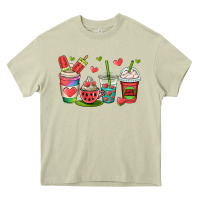 Mossy watermelon summer coffee cups Heavy Core Tee - OliviaCreatesArt