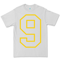 Dove Grey number #9 sports jersey uniform Premium Tee - linhVisuals