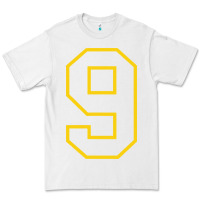 White number #9 sports jersey uniform Premium Tee - linhVisuals
