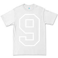 White number #9 sports jersey uniform Premium Tee - linhVisuals