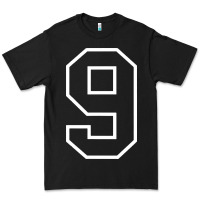 Number #9 Sports Jersey Uniform Premium Tee | Teevron