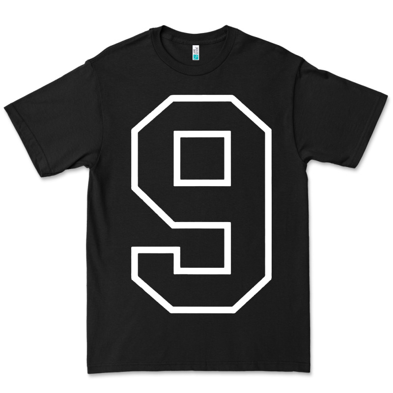 Number #9 Sports Jersey Uniform Premium Tee by linhVisuals | Teevron