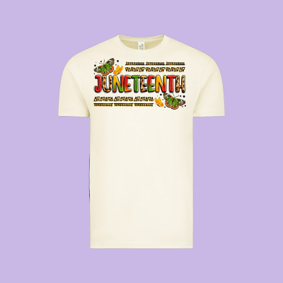 Colorful Juneteenth Celebration Art Vintage Tee Designed By Lillyallendesigns