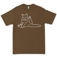 Cacao cat butt white Premium Tee - linhVisuals