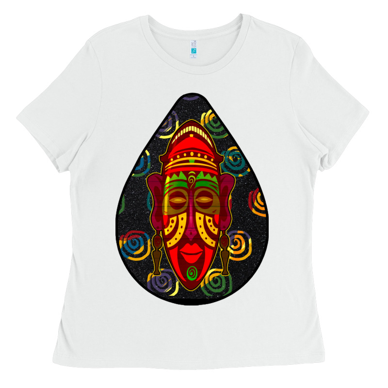 African Masks Teardrop  6 Ladies Tee by BundleAndBundleShop | Teevron