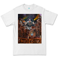 White Neil Peart cool Premium Tee - linhVisuals