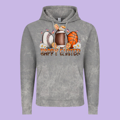 Happy Easter Day Eggs Vintage Hoodie Designed By Racoondesign