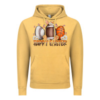 Vintage Mustard happy easter day eggs Vintage Hoodie - RacoonDesign
