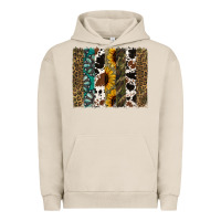 Pigment French Oak Western Brushstroke Urban Hoodie - Jasminsmagicworld