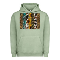 Pigment Oil Green Western Brushstroke Urban Hoodie - Jasminsmagicworld