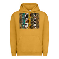 Pigment Peanut Butter Western Brushstroke Urban Hoodie - Jasminsmagicworld